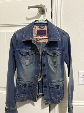 Plugg Women's Blue Denim Jean Jacket